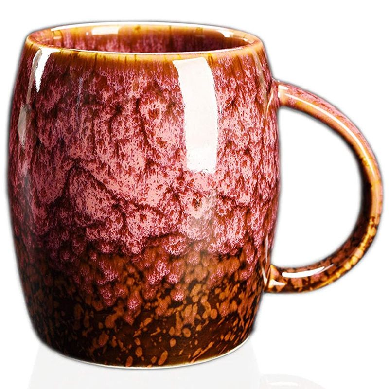 Ceramic Coffee Mug-Premium Porcelain Tea Cup-Large Coffee Mug for Home and Office-perfect for Hot and Cold Beverages(E)