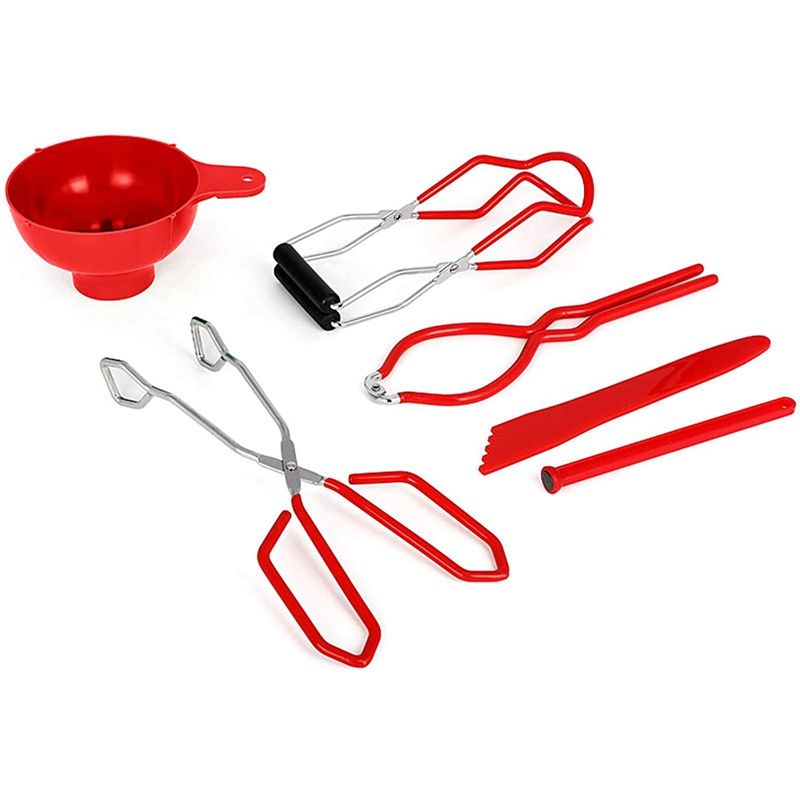 Canning Tools Jar Lifter Canning Tongs and Funnel Set for Wide and Regular Jars Canning Jars Mason Jars for Beginners
