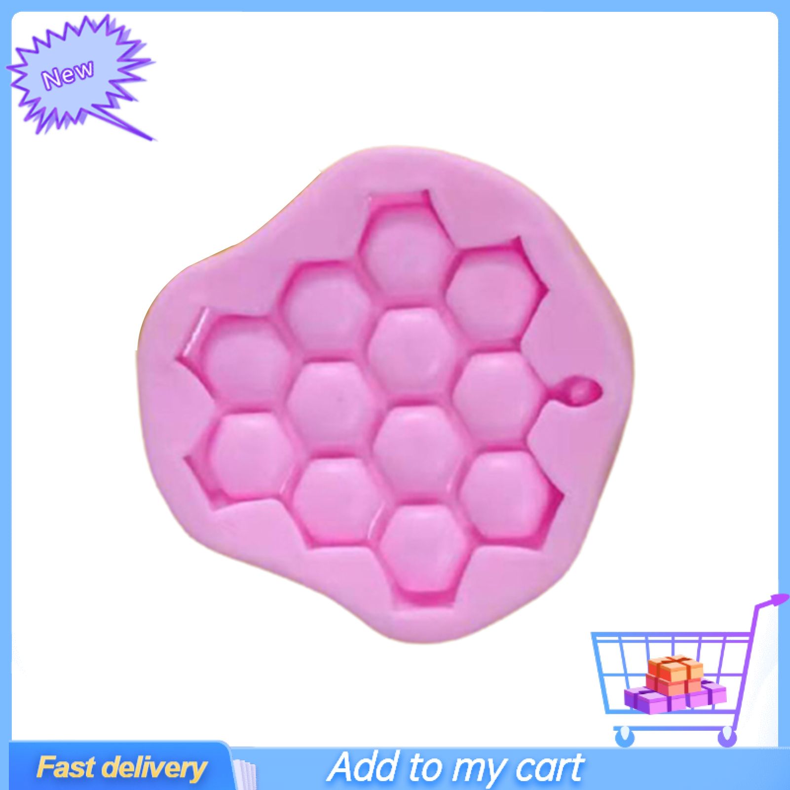 Cake Mold Beehive Shape Easy to Use Portable Comby Shape Baking Mold for Chocolate