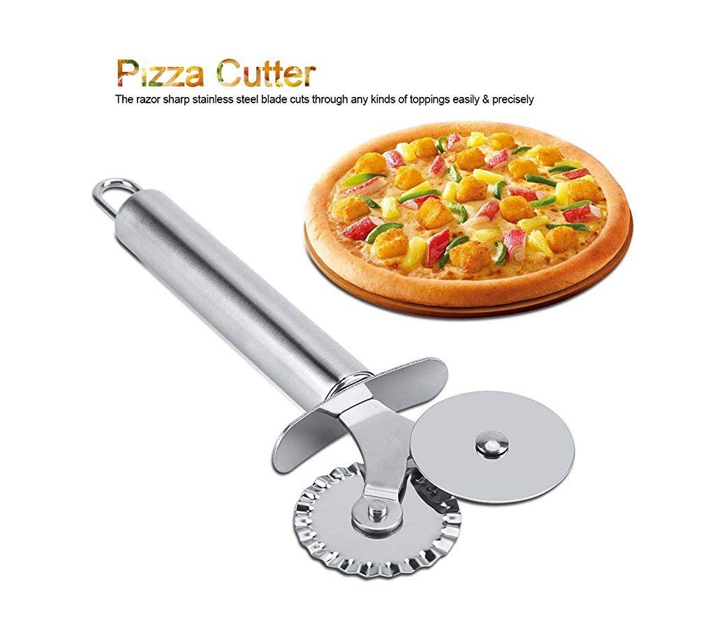 Pizza Cutter, Stainless Steel Pizza Wheel Cutter Kitchen Wheel Safety Cake Knife, Pizza Cutter Wheel
