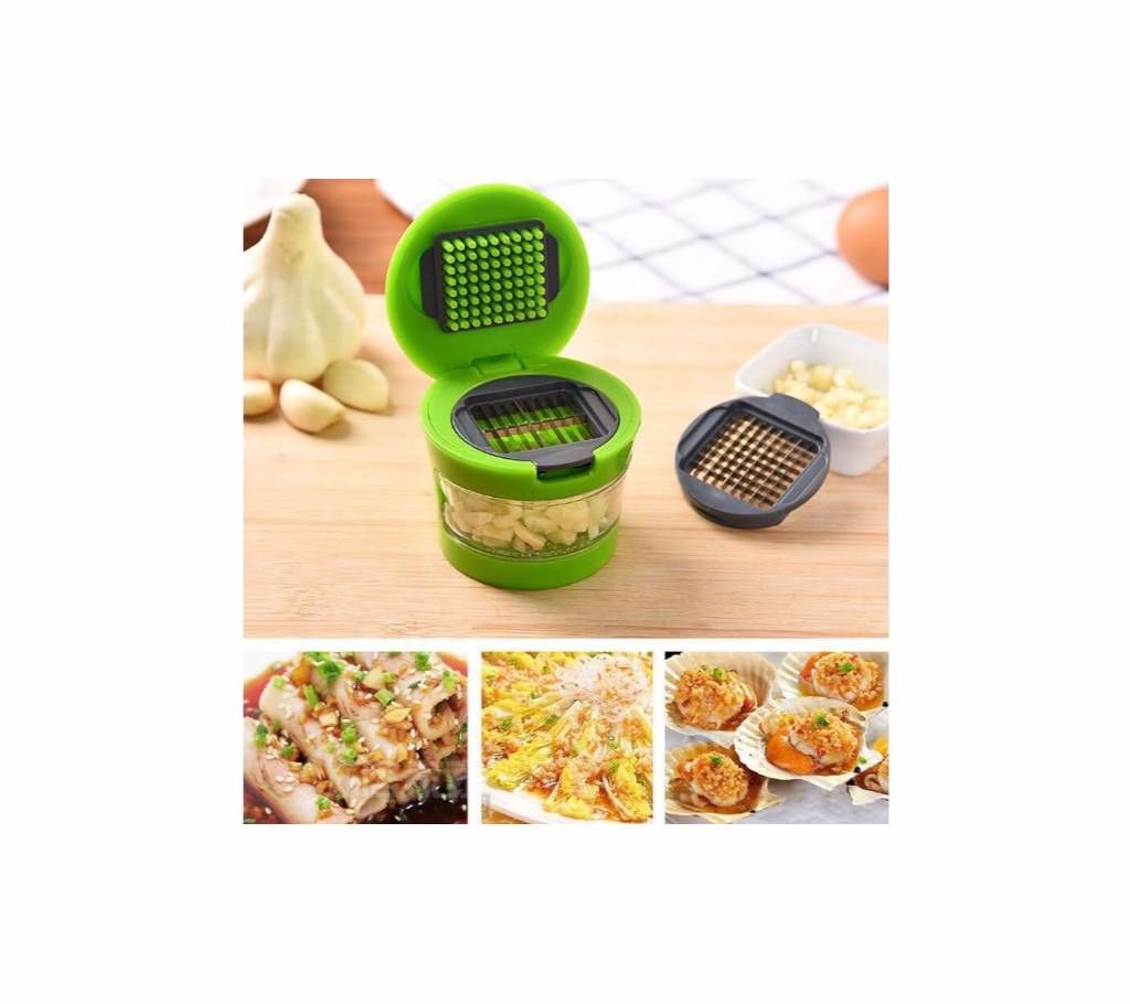 Mini Portable Stainless Steel Garlic,Grinder Chopper Slicer Kitchen Tool