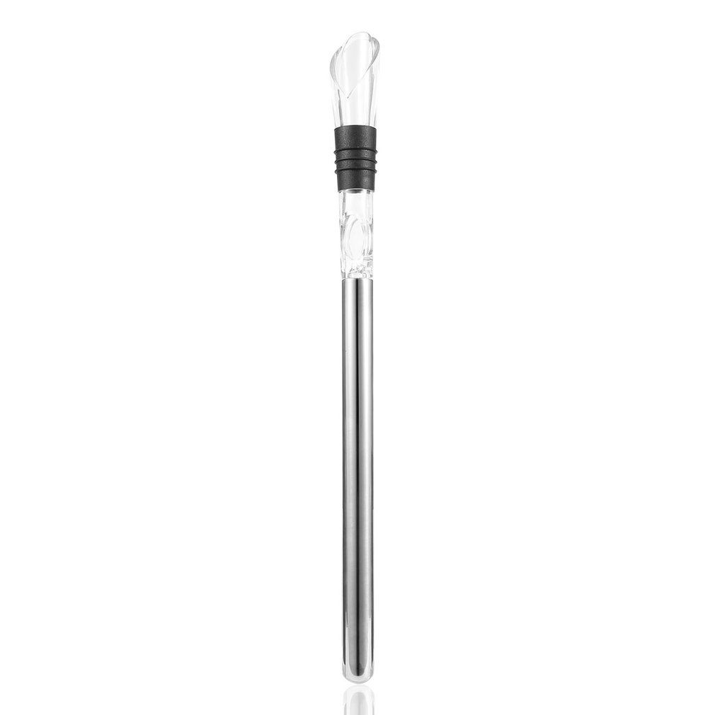 Stainless Steel  Chiller Stick Pourer Spout Cooler Cooling Ice Bottle Rod Sliver