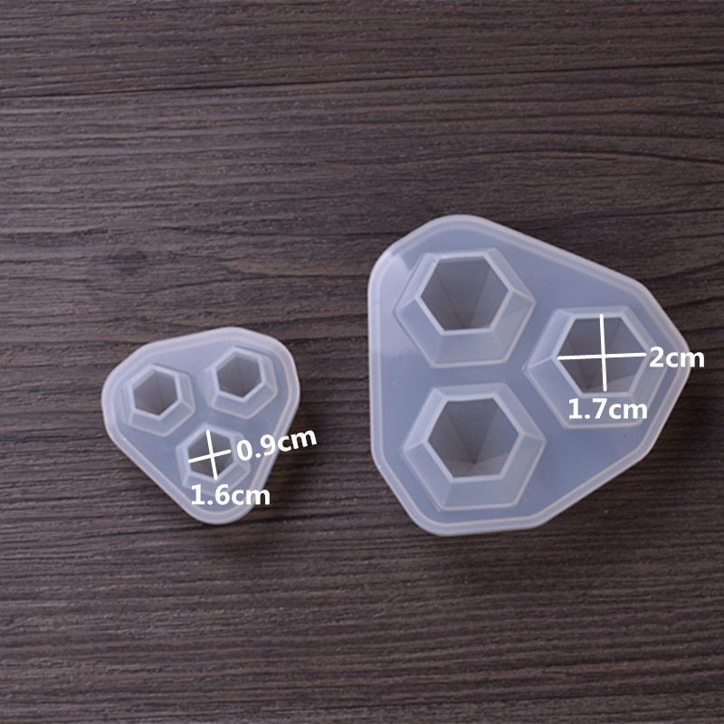 Diamond Transparent Silicone Mould Dried Flower Resin Decorative Craft DIY Jewelry Mold Cutting Shape Type Epoxy Resin Cake Mold