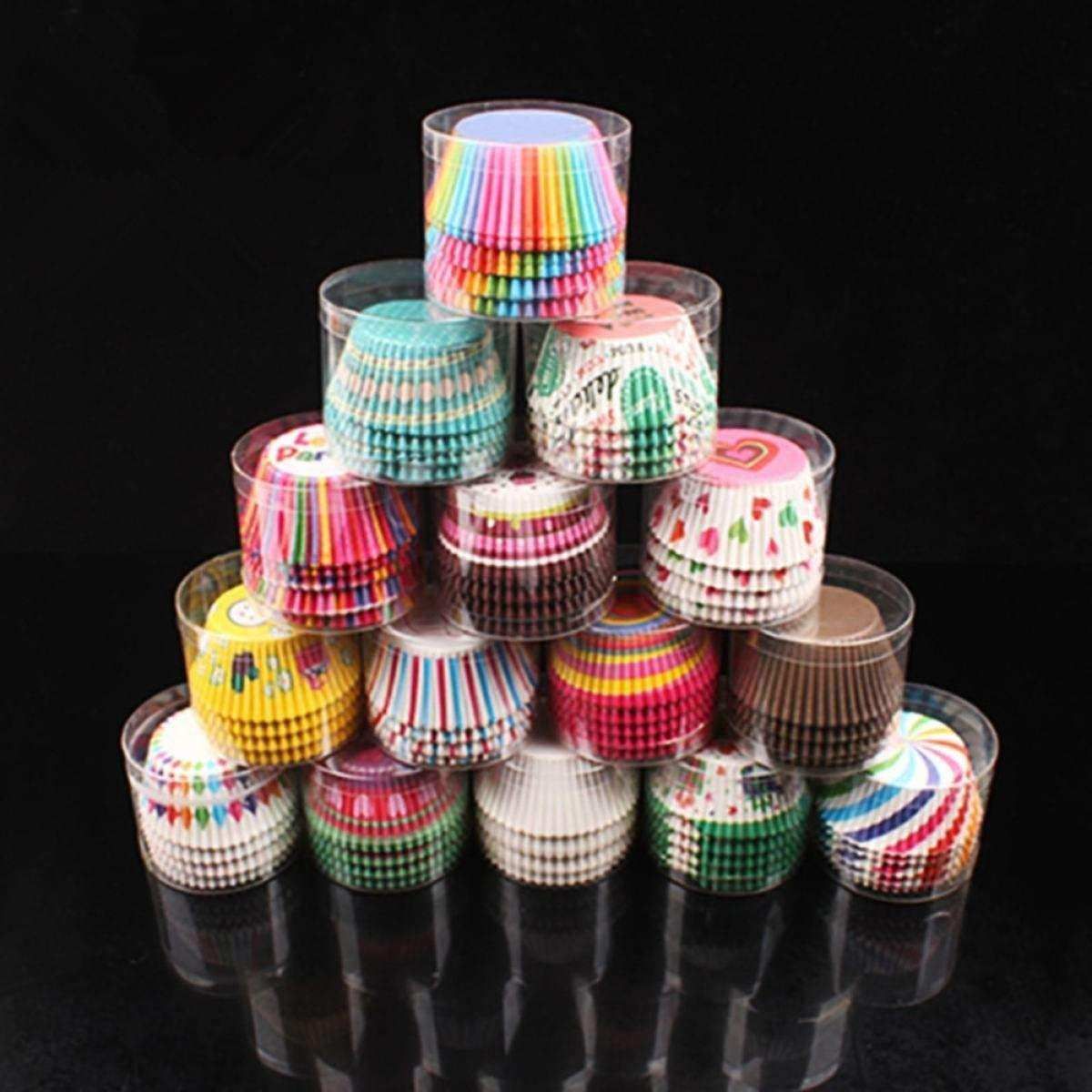 50Pcs Paper Cake Cupcake Liner Case Wrapper Muffin Baking Cup Dessert Party