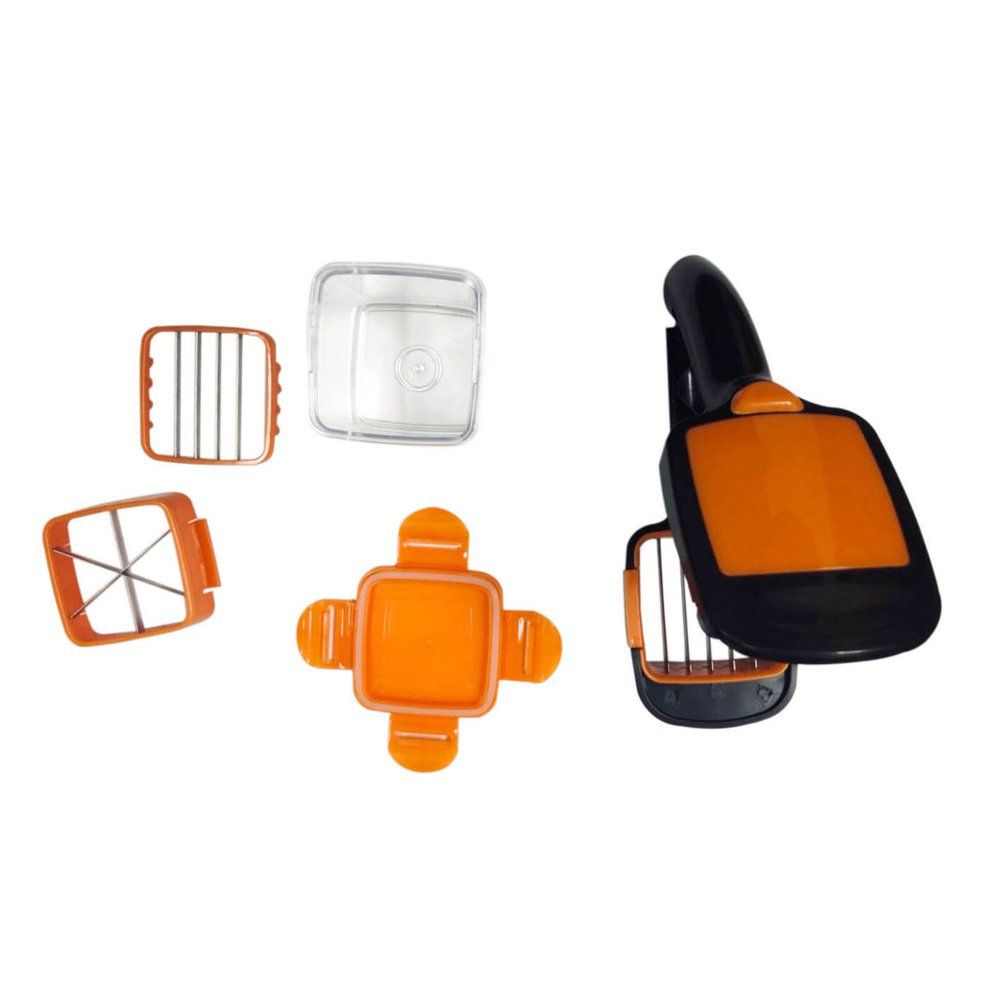 Clearance Price 4 Blades Nicer Quick Stainless Steel Vegetable Dicer Chopper Cutter Slicer