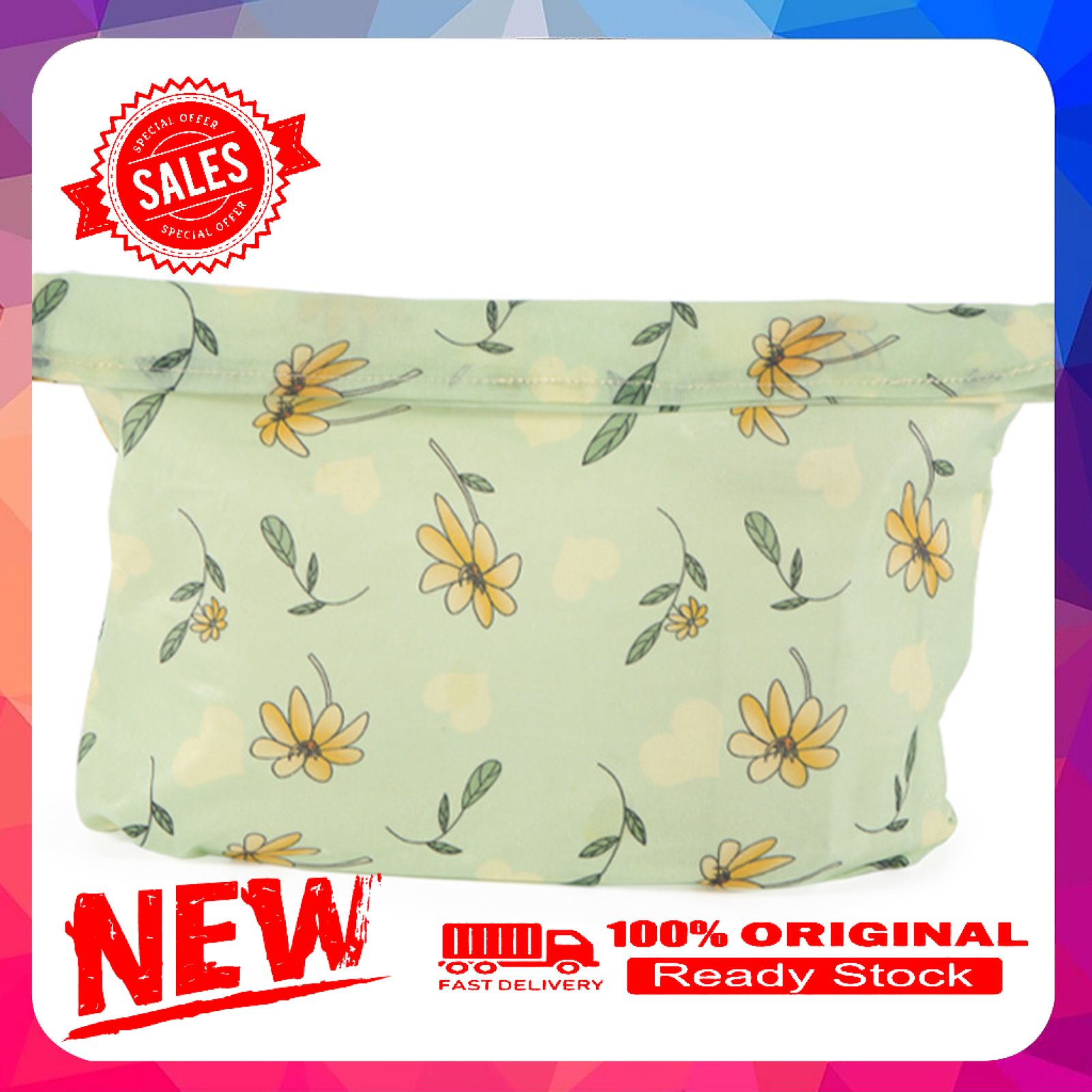 Food Preservation Bag Convenient Wax Coating Cotton Reusable Food Wrap Pouch for Home