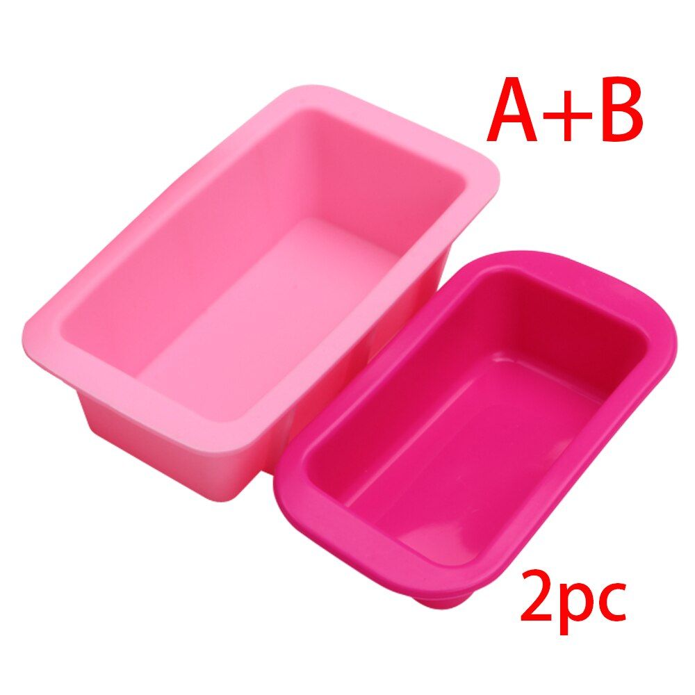 BAKER DEPOT Silicone Mold for toast small rectangle handmade soap resin mould cake bread pastry bakeware square toasts mould