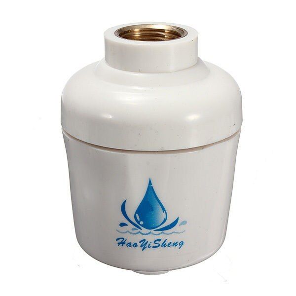 Kitchen In-Line Shower Bath Head Purifier  Health Remove Chlorine, In-Line Shower Filter-white