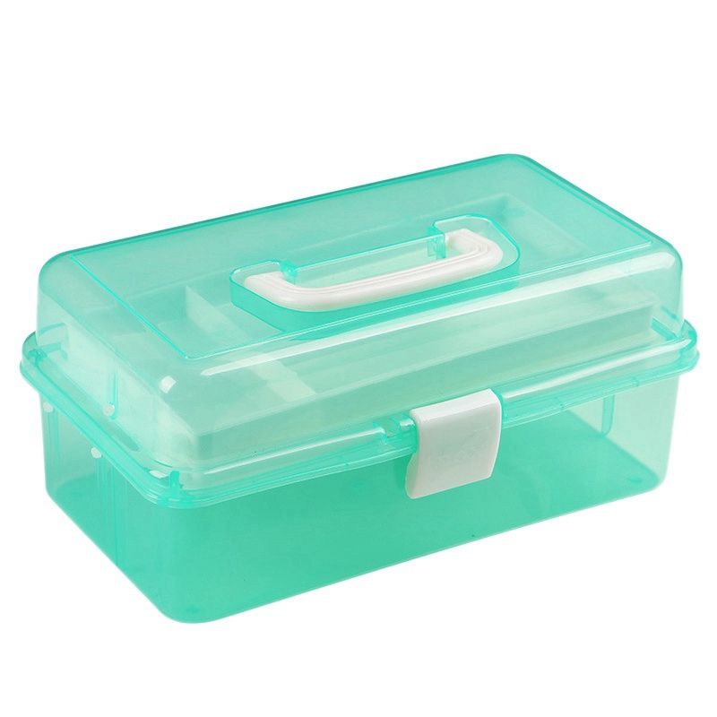BRADOO-Hand-Held Desktop Storage Box Makeup Organizer Jewelry Nail Polish Container Manicure Tool Case