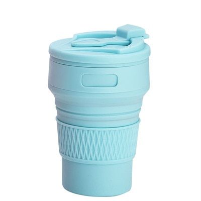 350ml Folding Coffee Cups Collapsible Silicone Portable Sport Bicycle Travel Drinking Mugs BPA Free Tea Foldable Water Cup