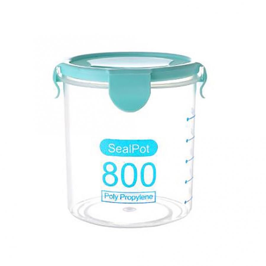 Kitchen Food Container Plastic Transparent Sealed Containers Kitchen Food Cereal Beans Nuts Storage Box