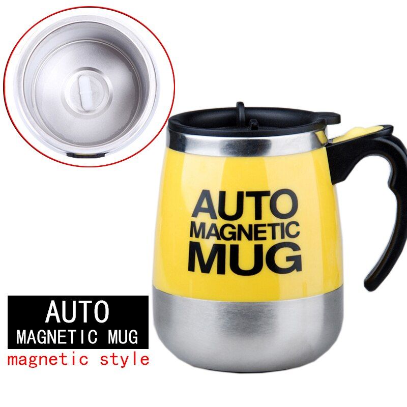 Automatic SStirring Magnetic Mug Creative Stainless Steel Coffee Milk Mixing Cup Ber Lazy Smart Mixer Thermal Cup