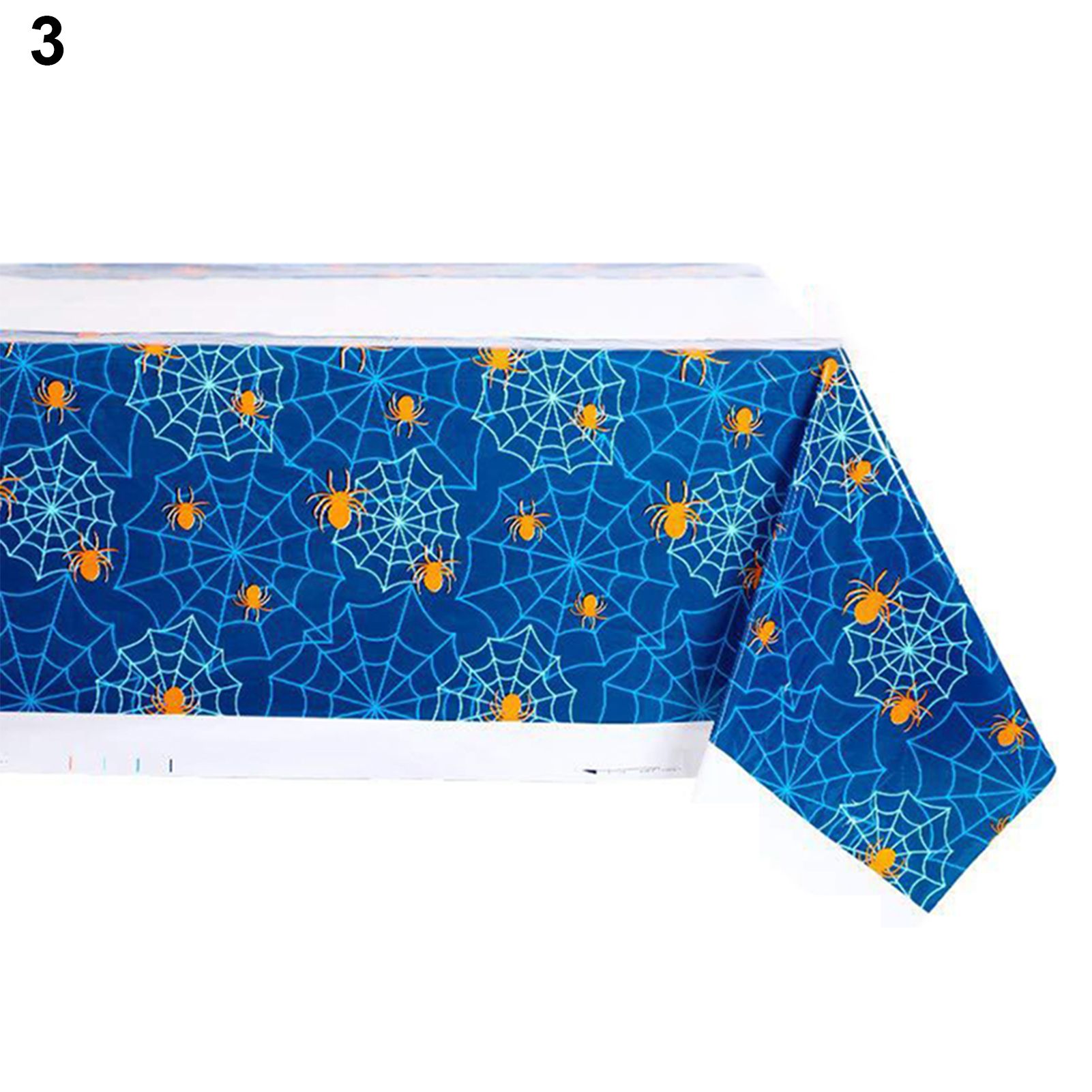 Disposable Tablecloth Creative Blood Handprints PE Spider Ghost Halloween Table Cover Cloth for Theme Party