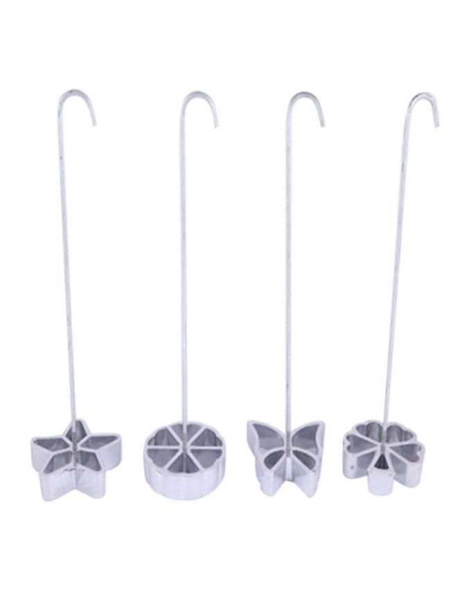 Cookie Cutter - 4 Pcs - Silver