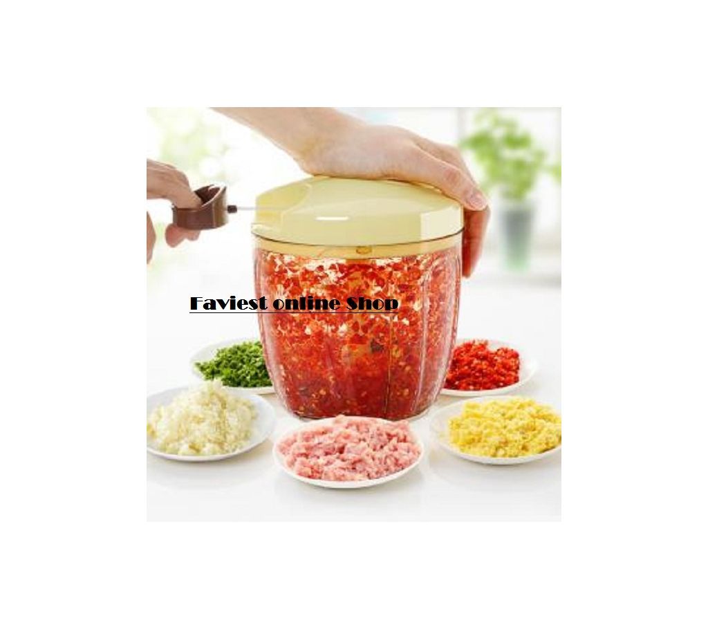 Hand-pulled Manual Vegetable & Meat Grinder