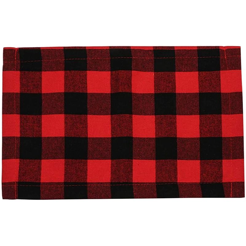 Christmas Placemats for Dining Table Buffalo Check Placemats Set of Plaid Placemats Set Christmas Decorations Red Black