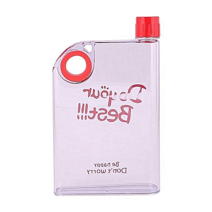 Exclusive Notebook Water Bottle - Transparent