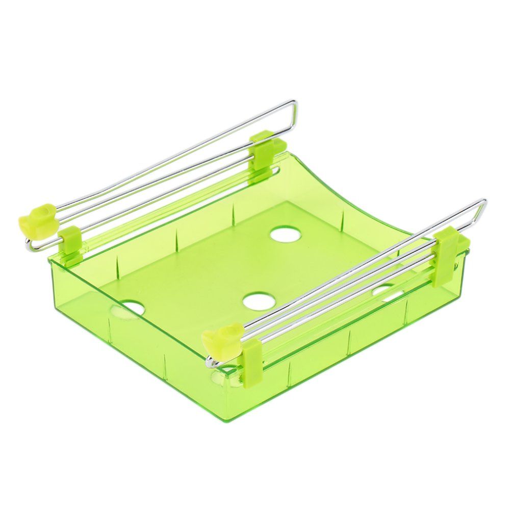 Lightweight Unique Fridge Spacer Layer Storage Rack Slide Under Shelf Fresh Holder
