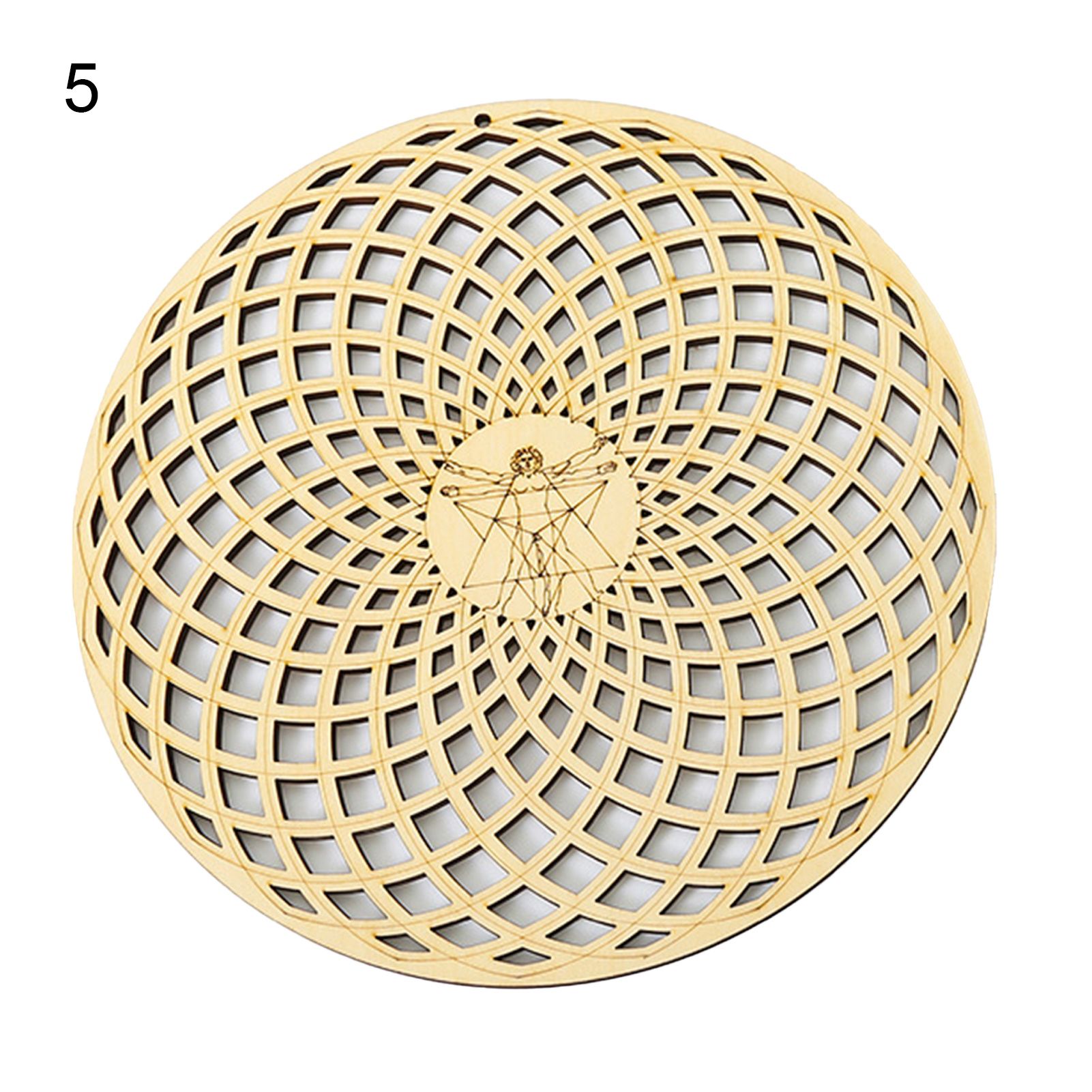 Cup Mat Eye-catching Round Cup Pad Wall Art Hanging Ornament