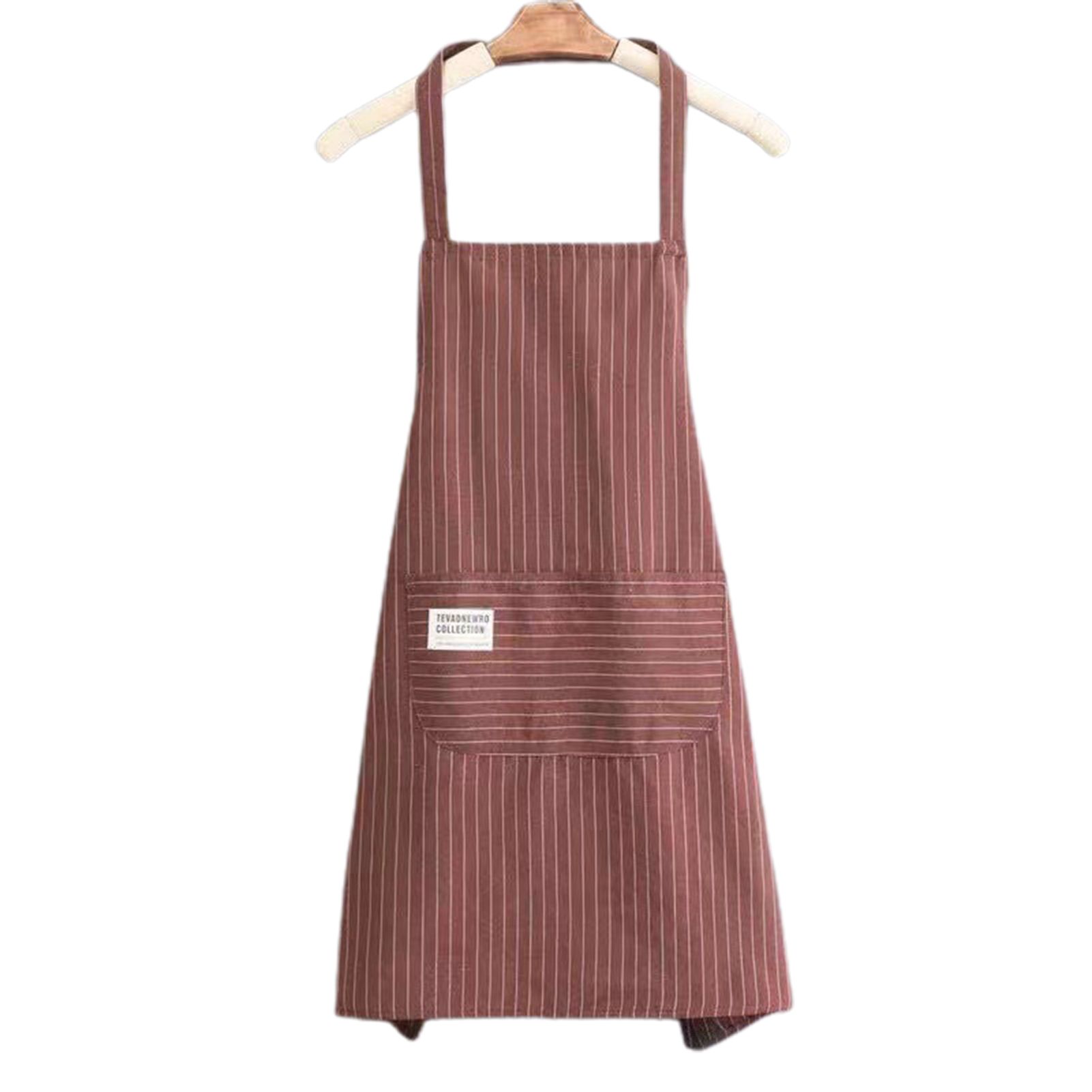 Cooking Apron Comforle Striped Pted Long Kitcn Cf Bib