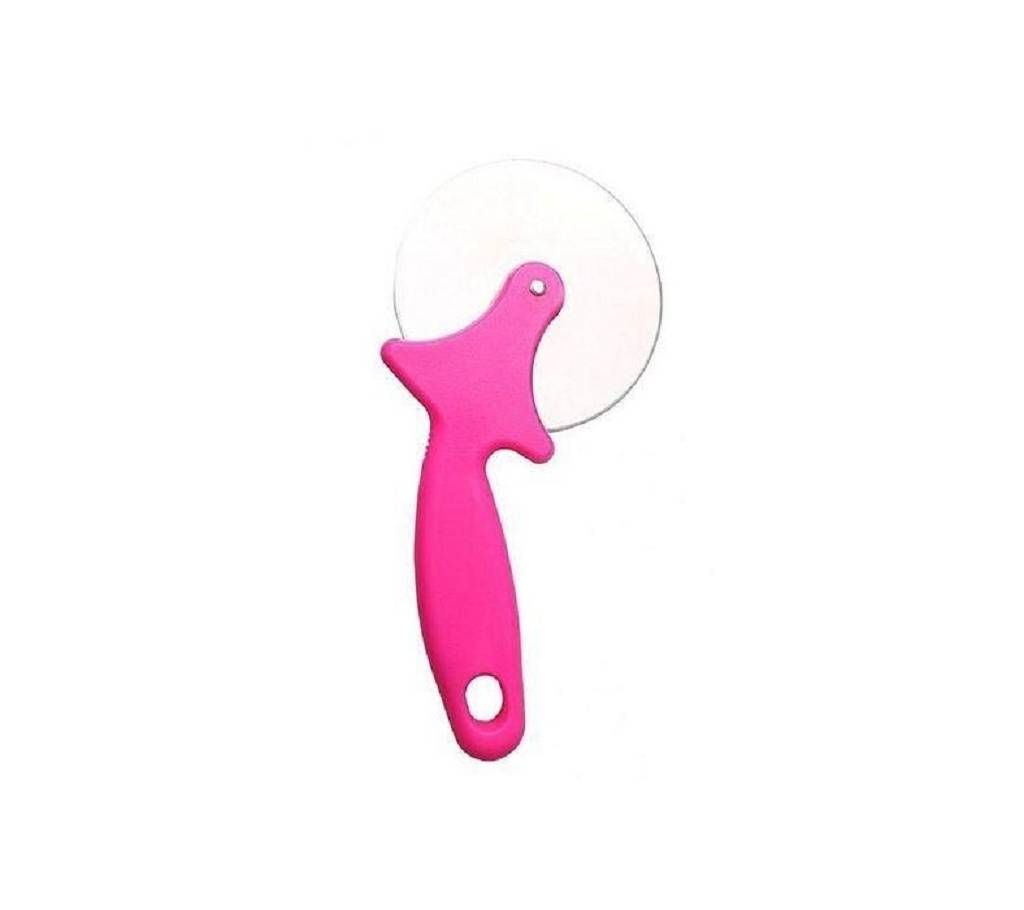 Round Pizza Cutter Wheel with Plastic Blade Grip - Pink