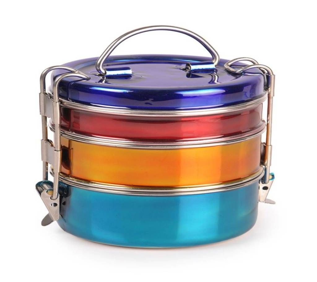Three layer Tiffin Box with Glossy-Finish