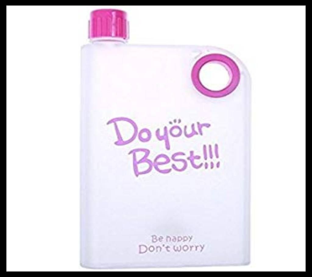 note book water bottle
