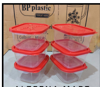 6pis food jar box 750ml