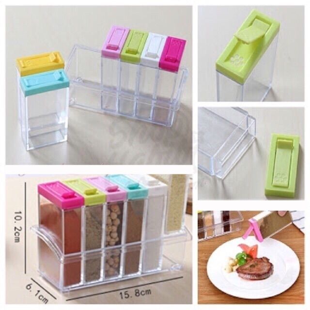 Seasoning Six Piece Set - Multi Color
