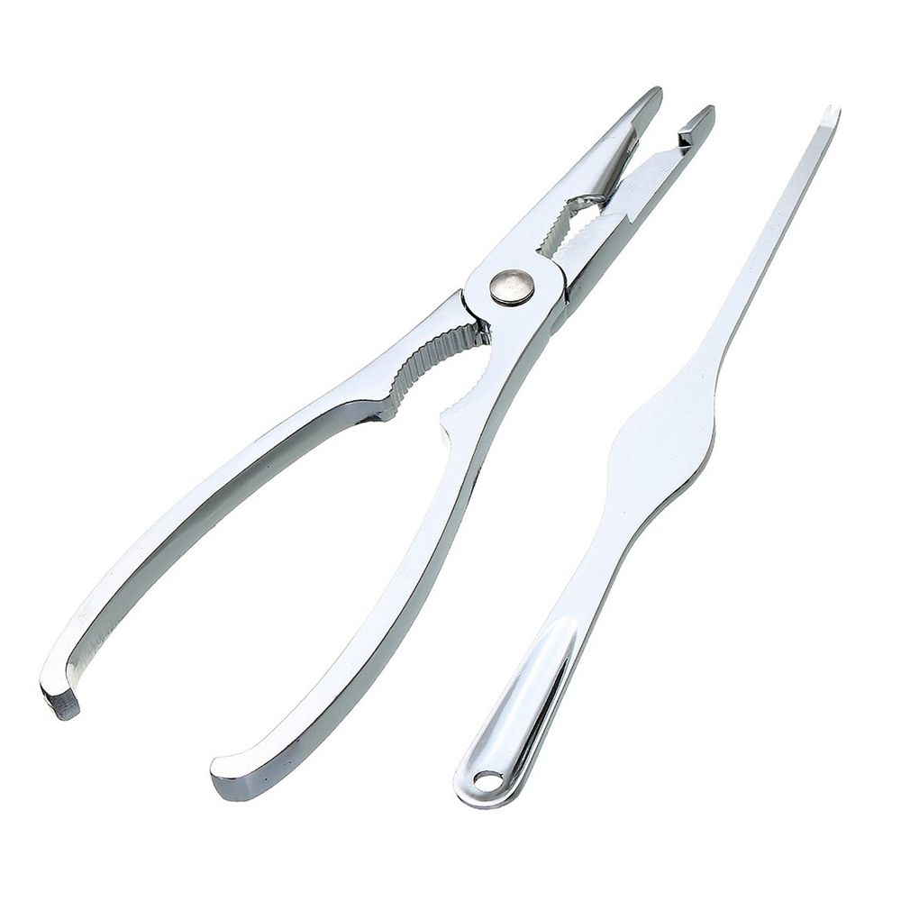 Durable Seafood Cracker Pick Set 2Pcs Stainless Steel For Crab Lobster Fork Useful Utensils Home Kitchen Seafood Cooking Tool Gadgets