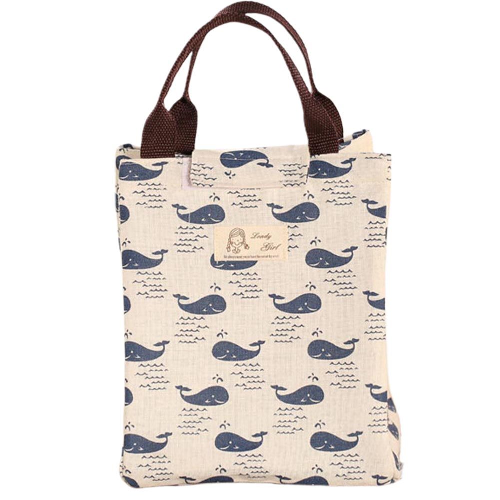 Portable Thermal Insulated Bento Lunch Box Tote Cooler Holder Picnic Storage Bag