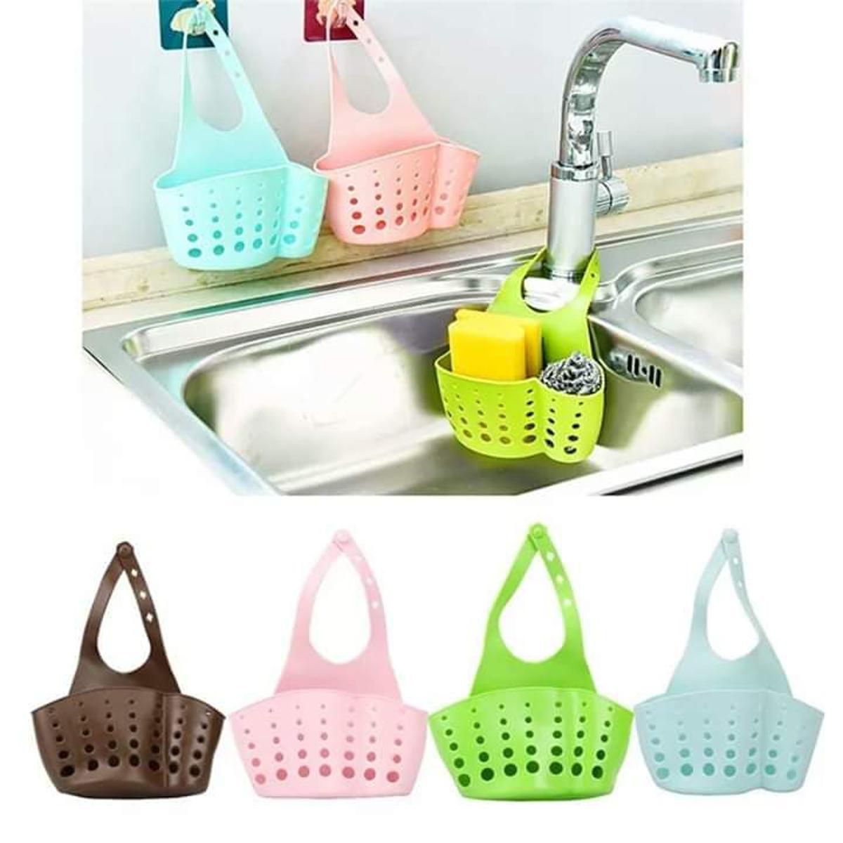 Kitchen Sink Sponge Holder Storage Basket Sink.