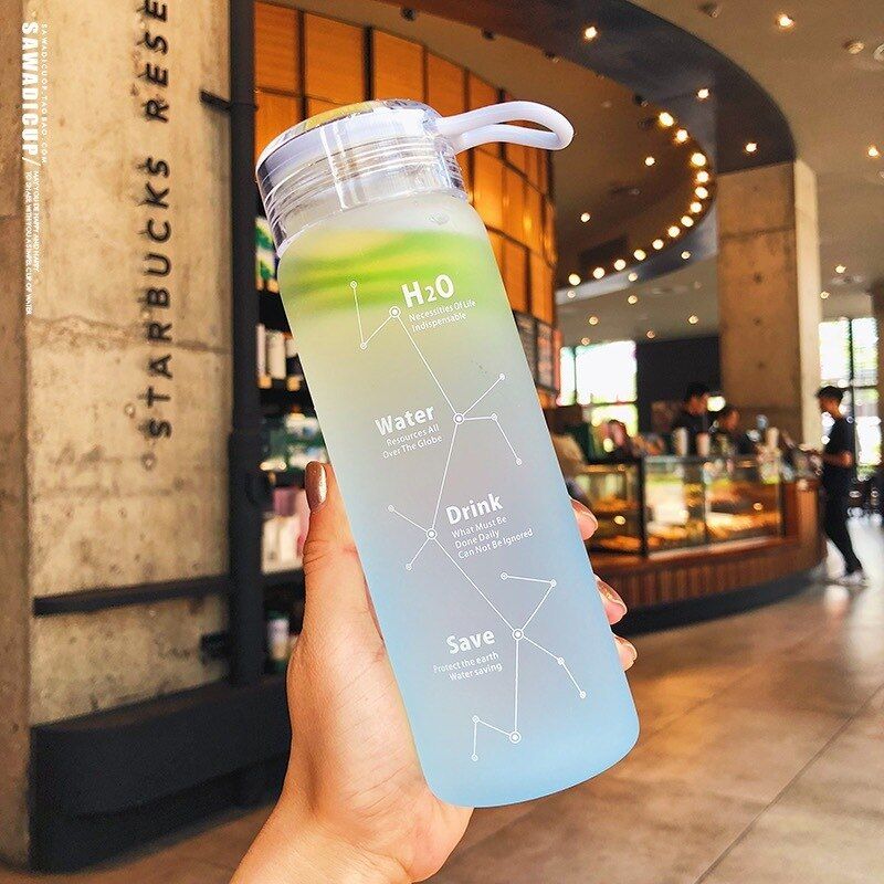 Candy-colored Indestructible Matte Leak-proof Glass Kettle 500 Ml Gifted Portable Water Bottle For Travel Yoga Running Camping