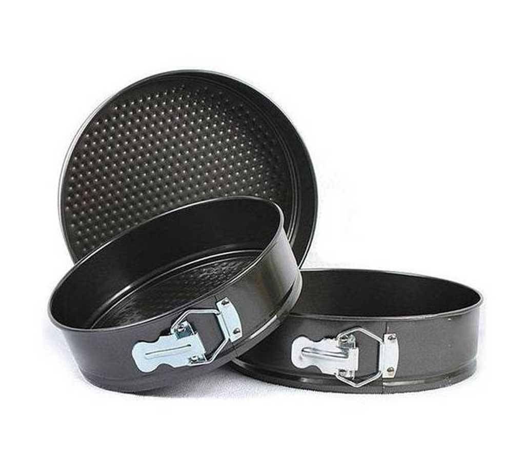 Round Shaped Cake Mould - Pack of 3 - Black