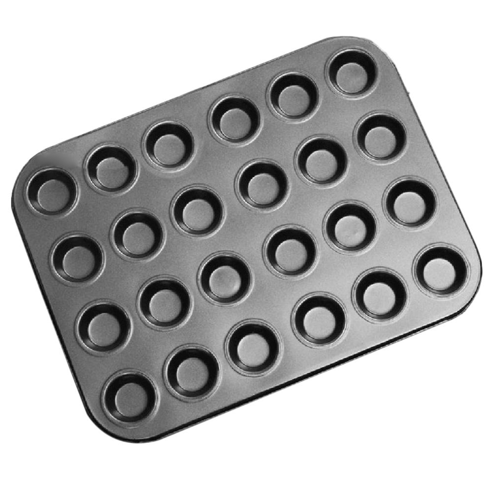 24-Cavity Non-stick Cup Cake Mold Muffin Dessert Baking Pan Tray Home DIY Tool