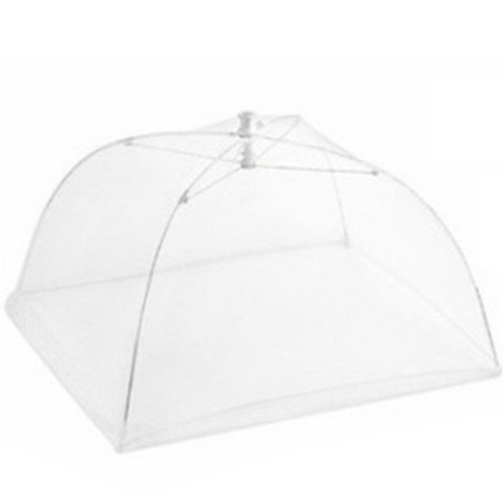 White Square Foldable Wble Mesh Food Cover Table Cover Vegetable Cover