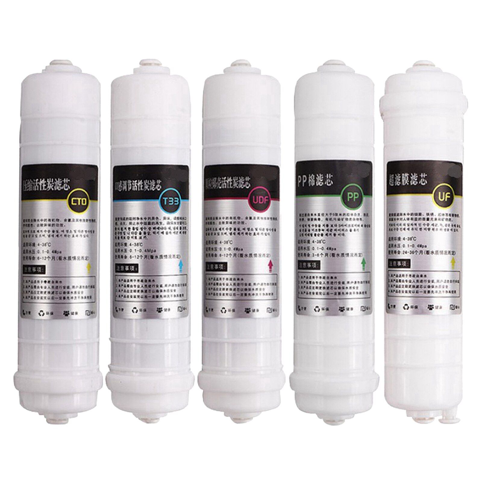 3/5pcs Reverse Osmosis RO s Replacement Set 10 inch  Cartridge for DIY Water Purifier