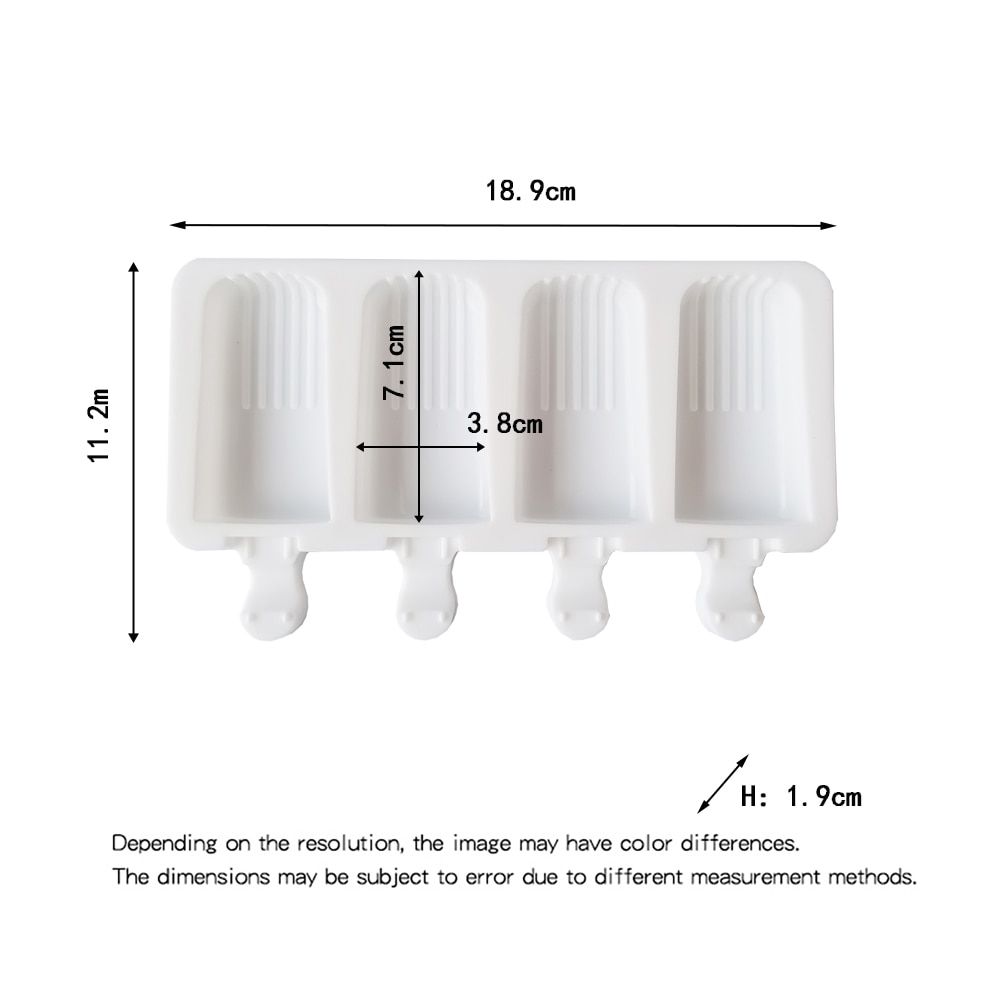 4-hole Ice Cream Tools Maker  Silicone Mold Popsicle Cube Small Molds Pastry Mould Candy Ball Chocolate Tray Kitchen