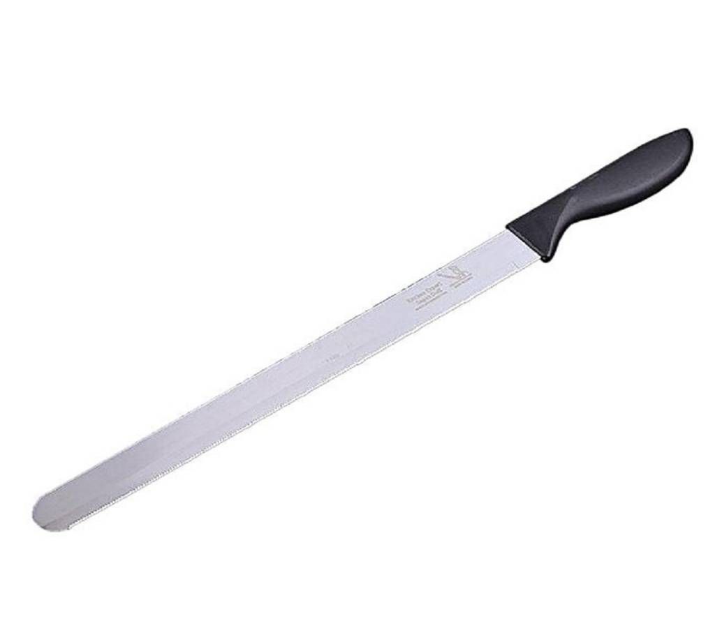 Bread Knife - 12 inches - Black and Silver