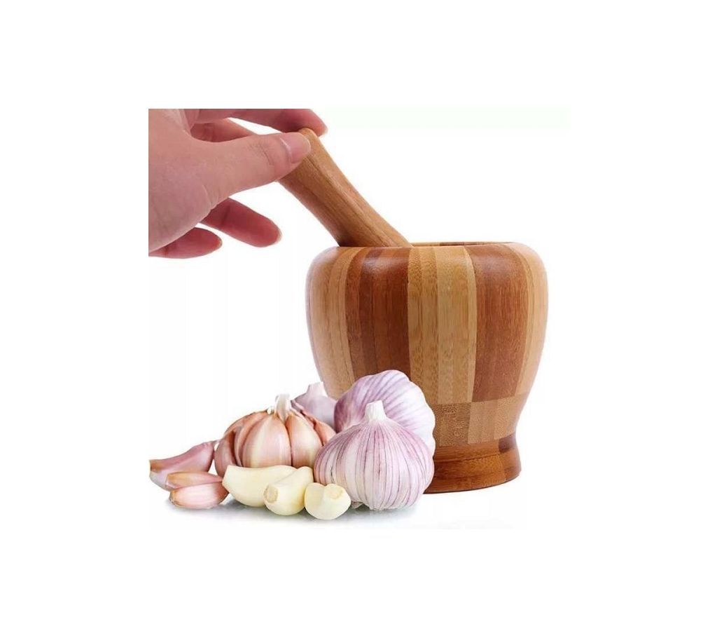 Wooden Mortar And Pestle