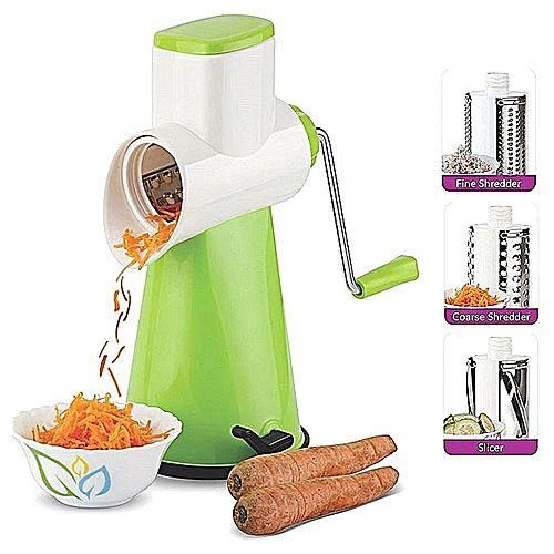 Multifunctional Fruit and Vegetable Slicer - White with Green
