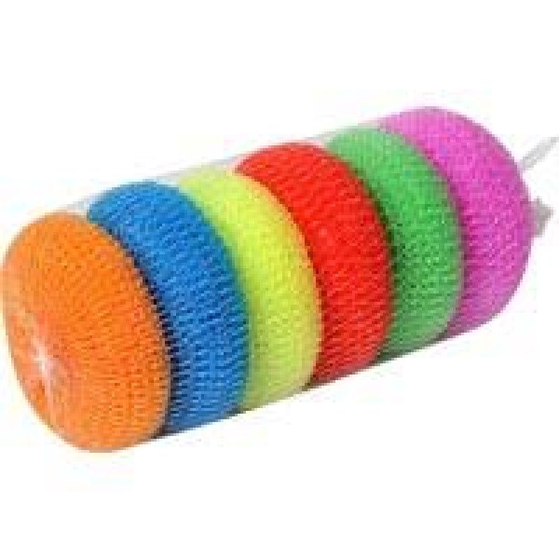 Round Shaped Light Weight Plastic Mesh Square 6 Pieces - Kitchen Accessories