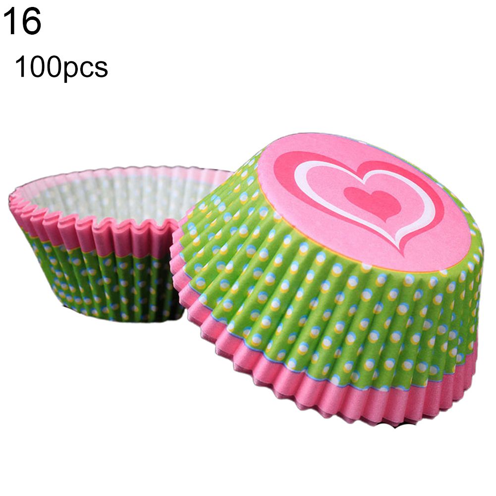 100Pcs Lovely Cupcake Cake Liner Baking Cup Muffin Dessert Holder Kitchen Decor