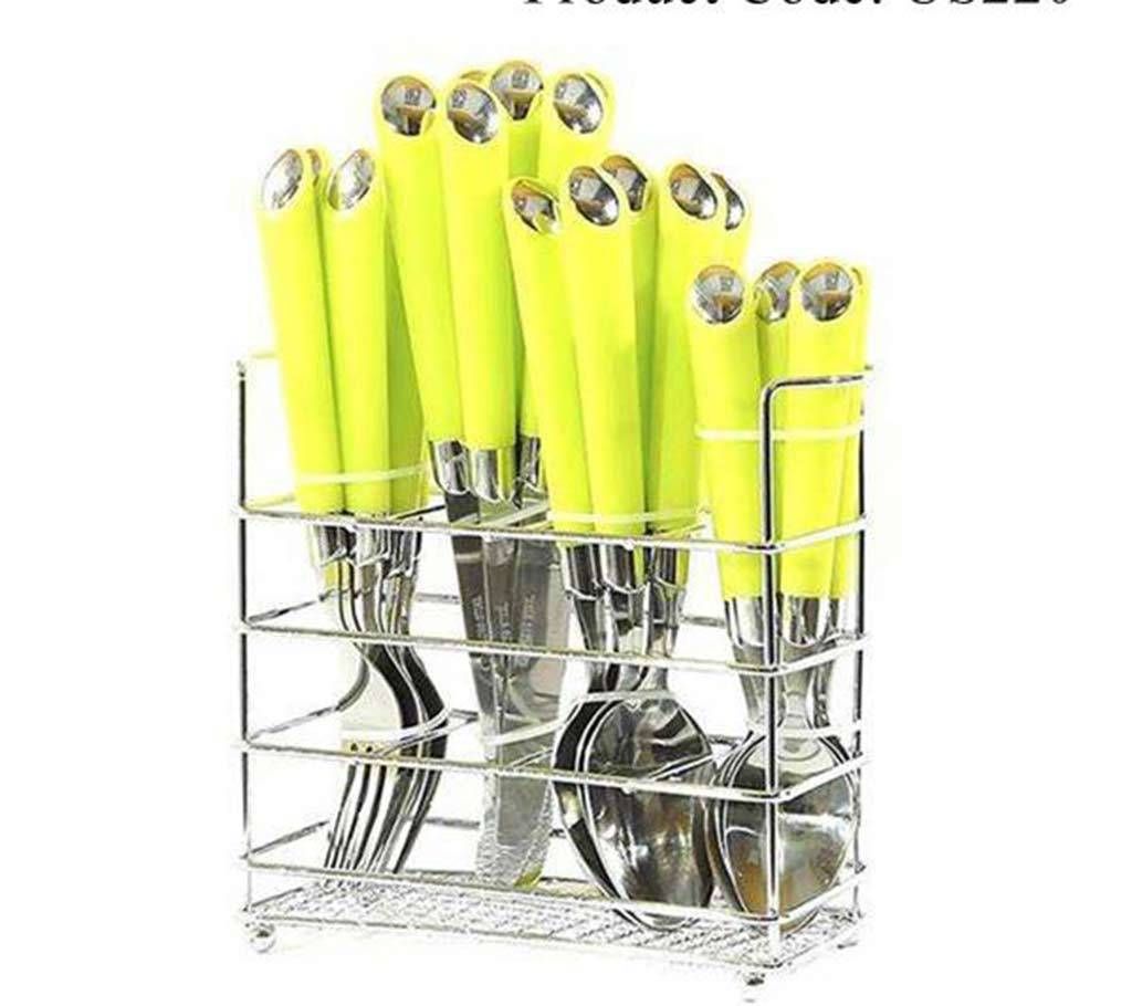 24 pieces spoon set- lemon 