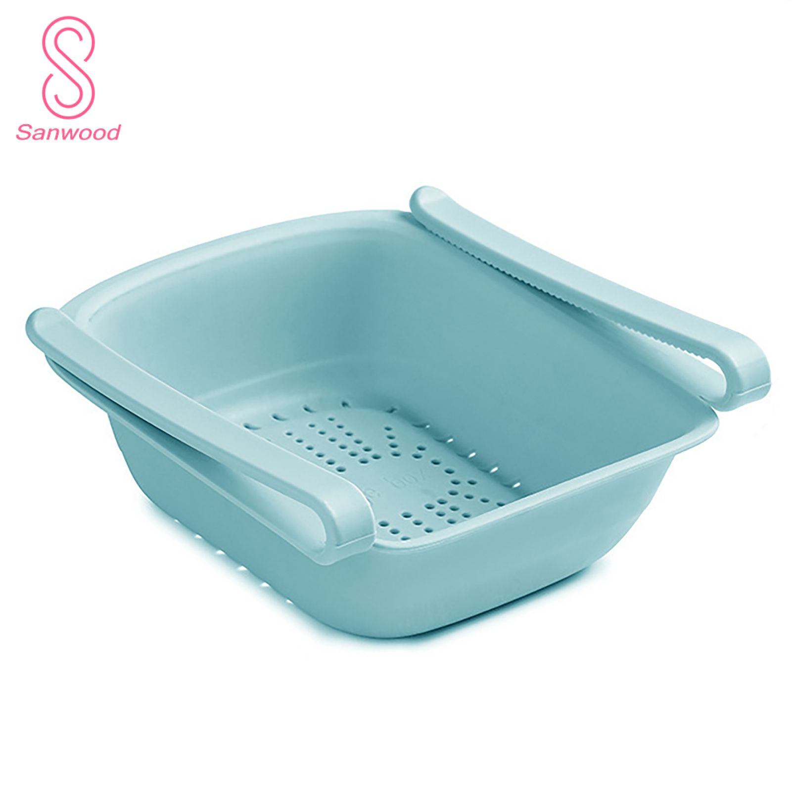 Pull-out Design Storage Basket Quick Drainage PP Food Grade Materials Good Clamping Drawer Basket for Home