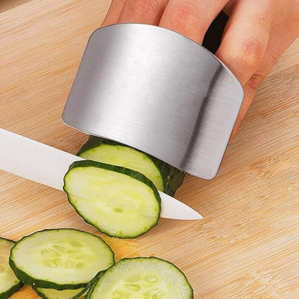 New Stainless Steel Kitchen Accessories Vegetable Finger Guard Gadgets For Personal Hand Safe Easy Cutting Cooking Tools-1 pc Hand guard