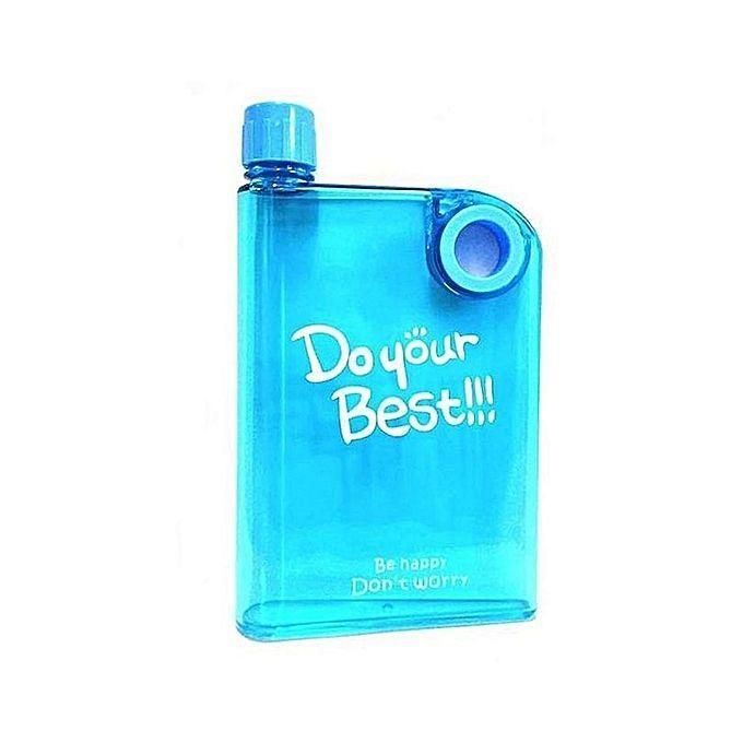 Notebook Water Bottle - Blue