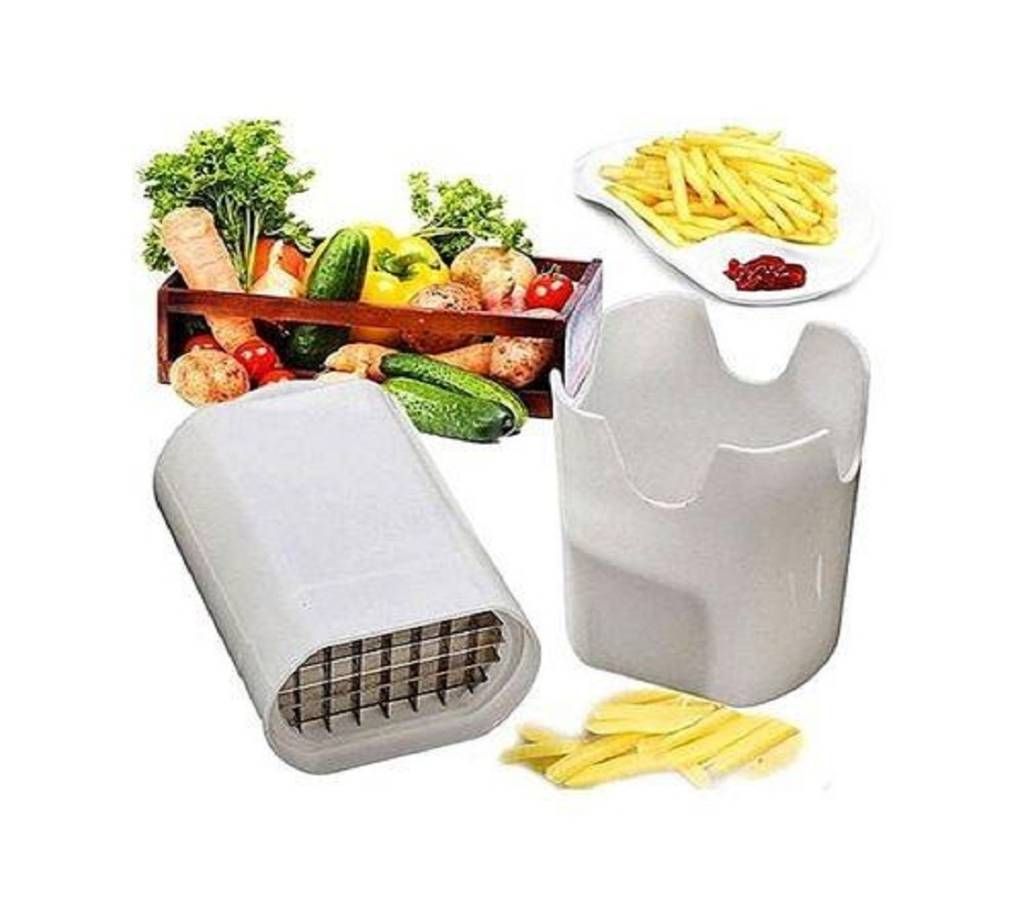 One Step French Fry Cutter - White