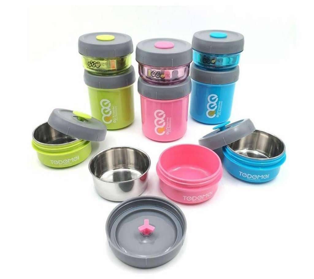 Tedemei Dabu-Food 3 Containers Lunch Box (950 ml) Multi Color - DNM