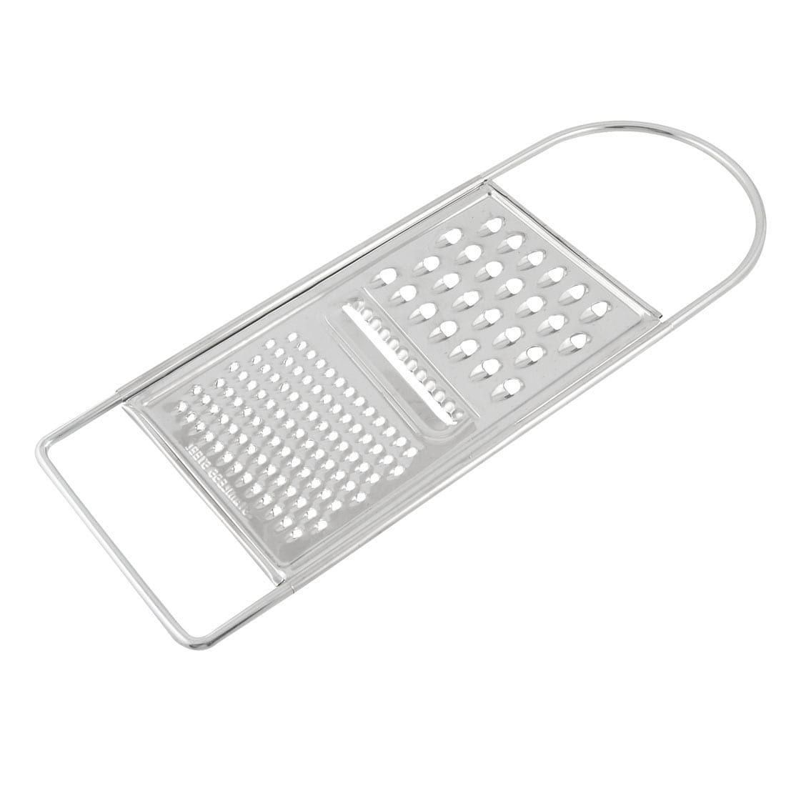 Silver Tone Staninless Steel Shreds Flat Potato Carrot Grater Peeler Grater